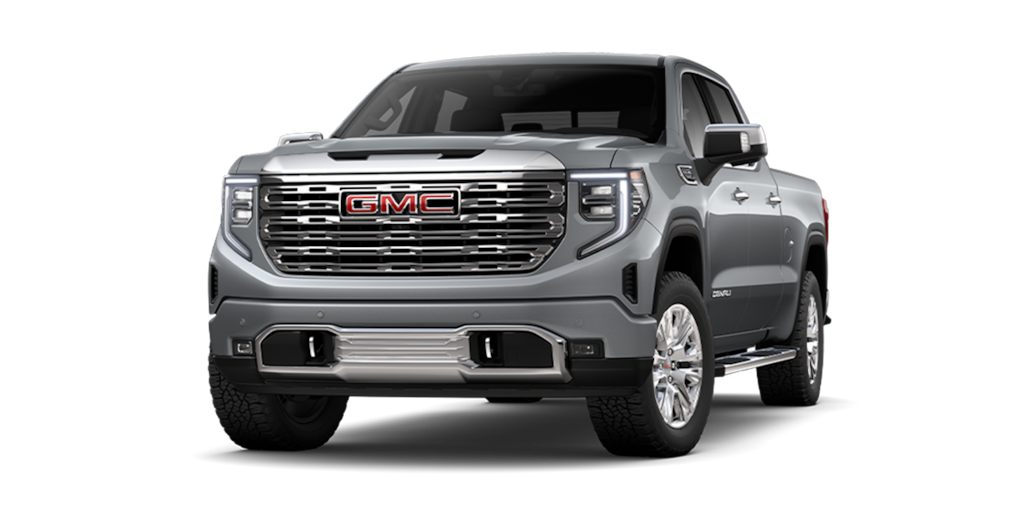 Pickup de lujo GMC Sierra en color abalone wire grey