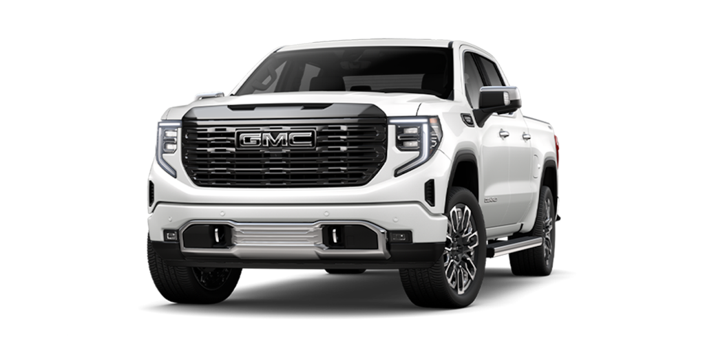 Pickup de lujo GMC Sierra en color abalone white tricoat